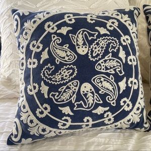 Set of TWO Anthropologie throw pillows
